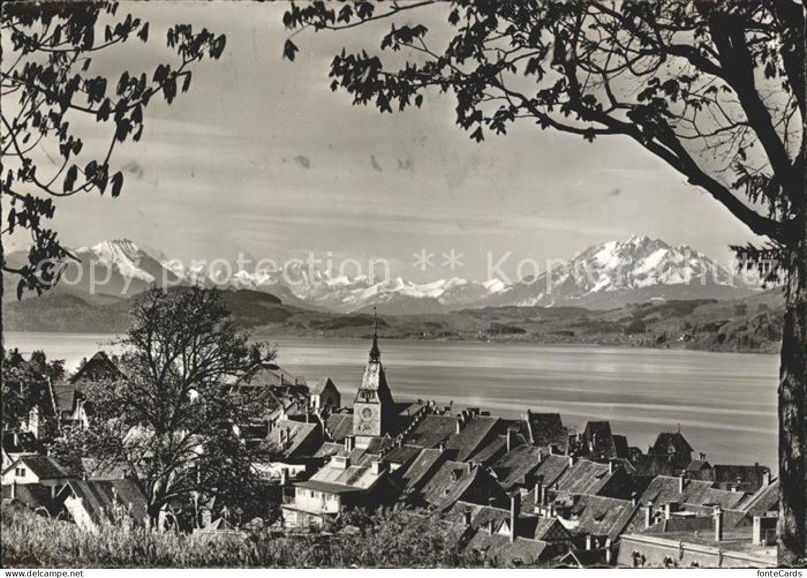 11654461 Zug ZG Altstadt Mit Risch Zugersee Berner Alpen Zug - Sonstige & Ohne Zuordnung