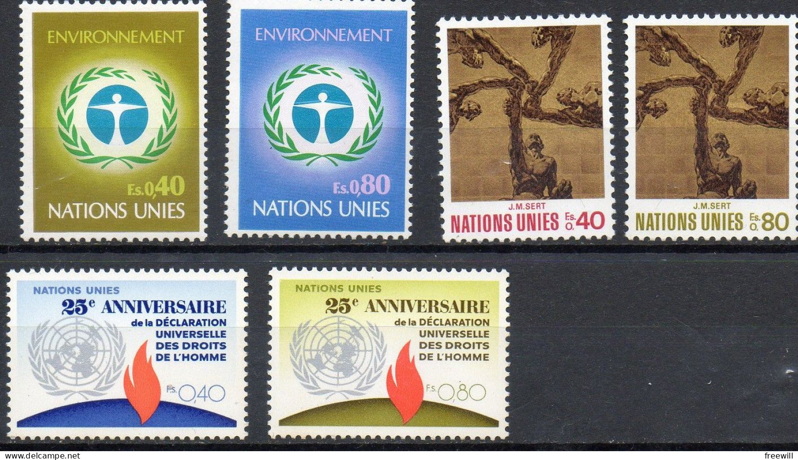 Nations Unies United Nations : Timbres Des Années 1971 à 1974 XXX - Unused Stamps