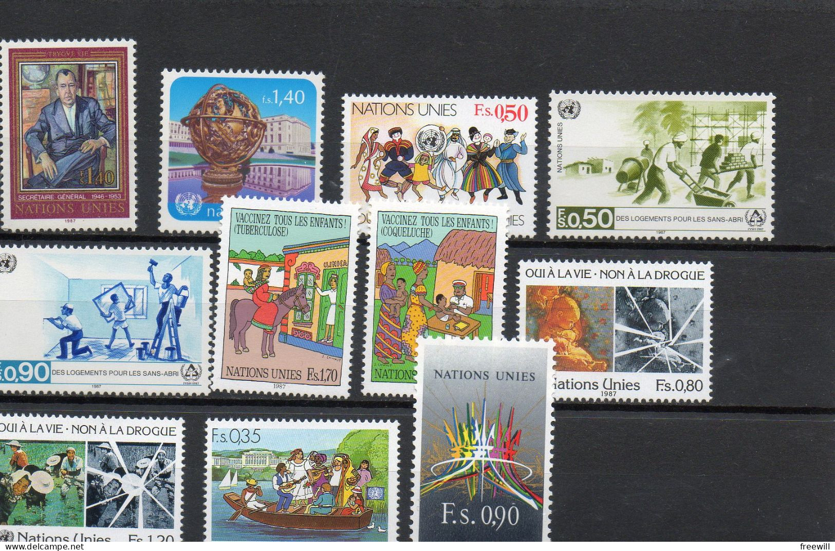 Nations Unies United Nations : Timbres Des Années 1986 à 1988 XXX - Unused Stamps