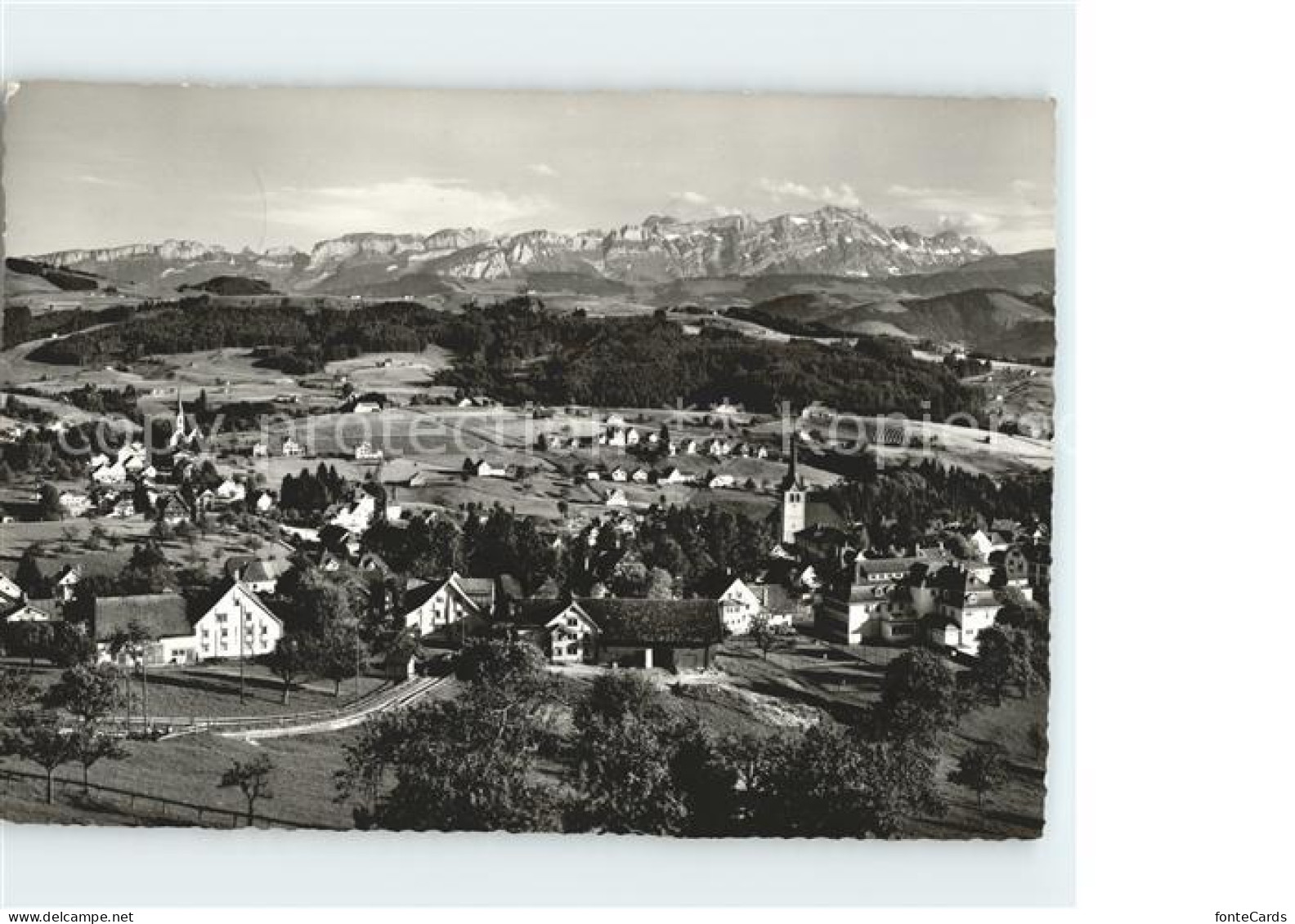 11654378 Teufen Mittelland Panorama Blick Zum Saentis Appenzeller Alpen Teufen M - Autres & Non Classés