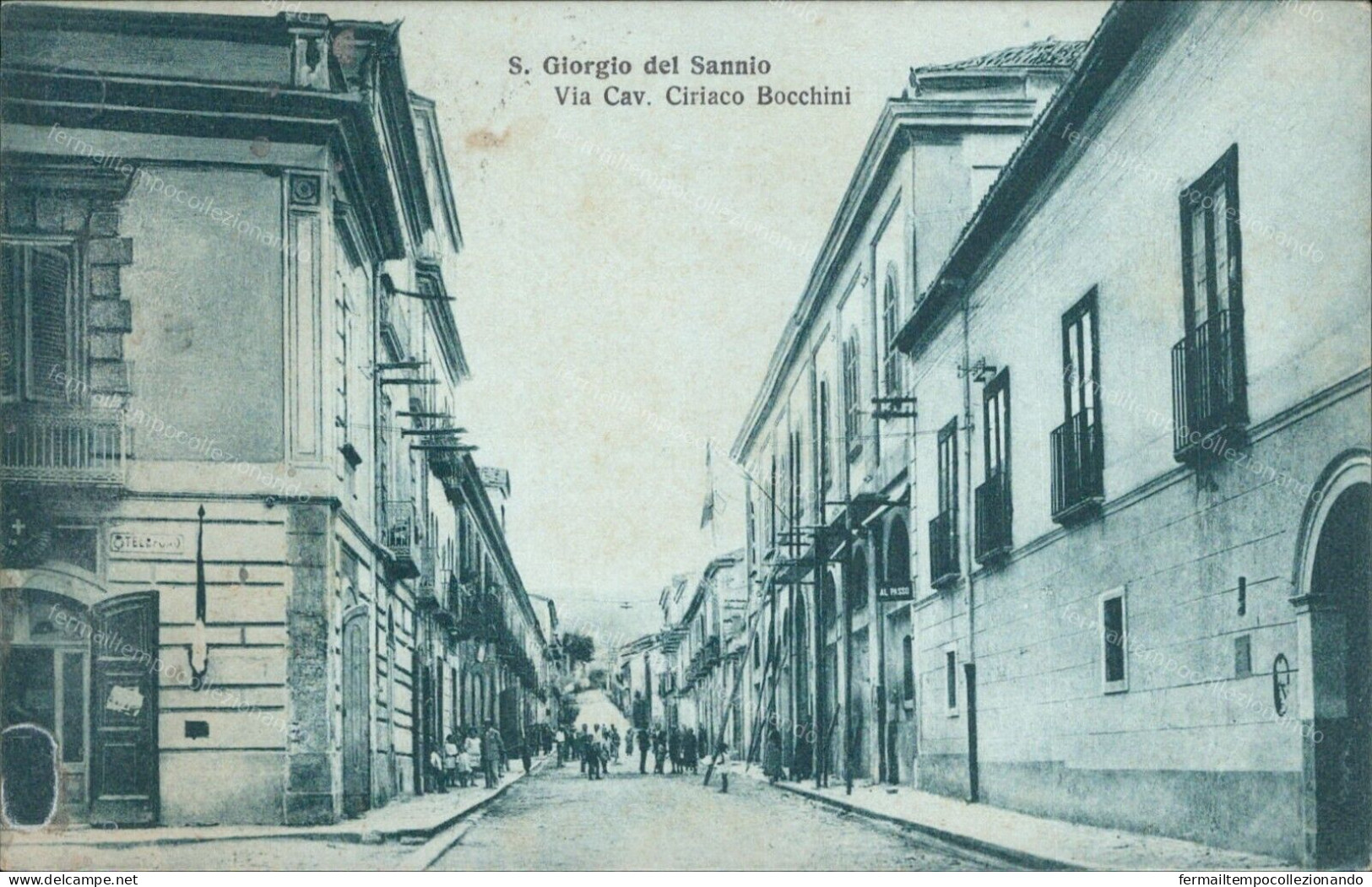 Cs35 Cartolina S.giorgio Del Sannio Via Cav.ciriaco Bocchini Benevento 1934 - Benevento