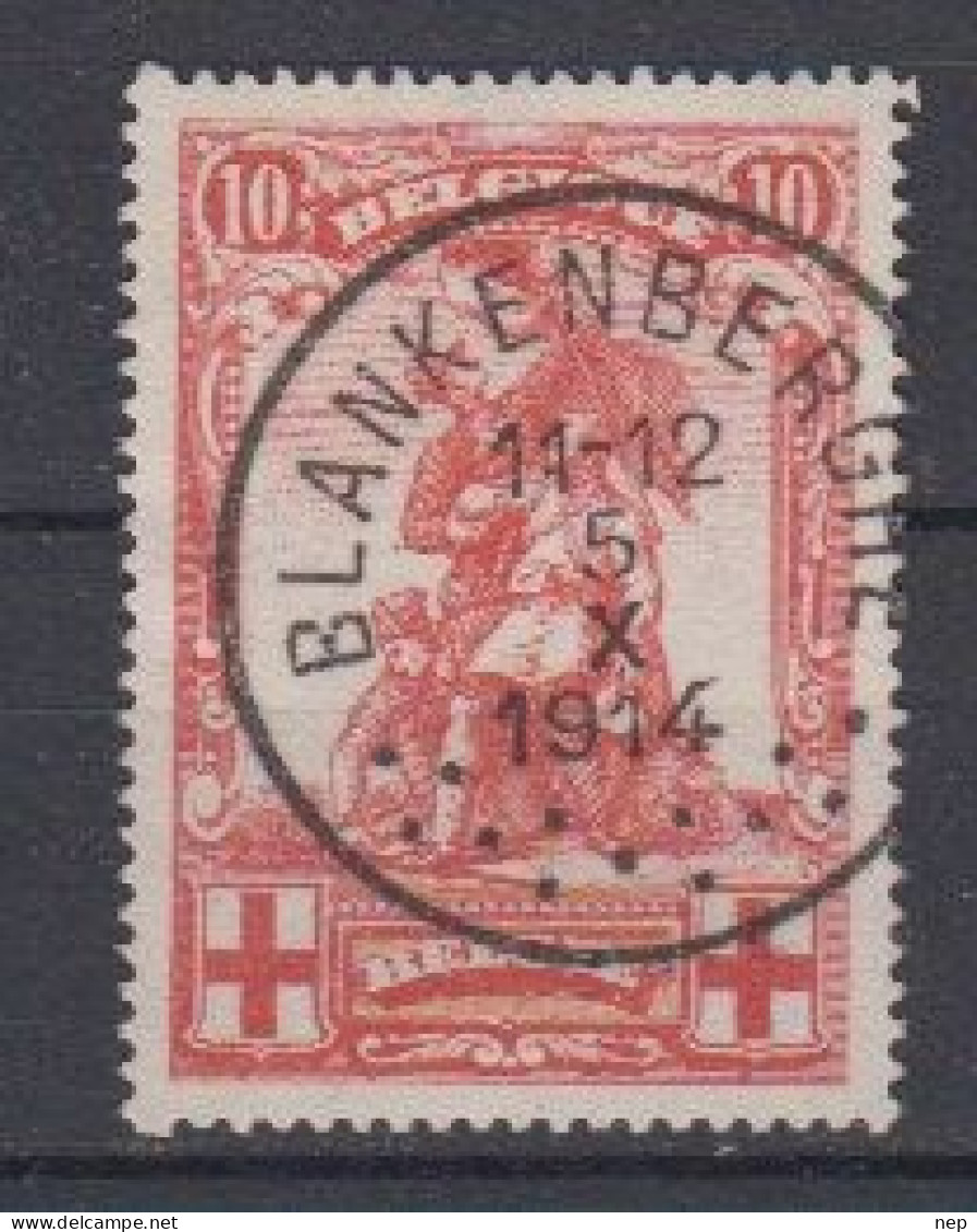 BELGIË - OBP - 1914 - Nr 127 (BLANKENBERGHE) - Gest/Obl/Us - 1914-1915 Rotes Kreuz