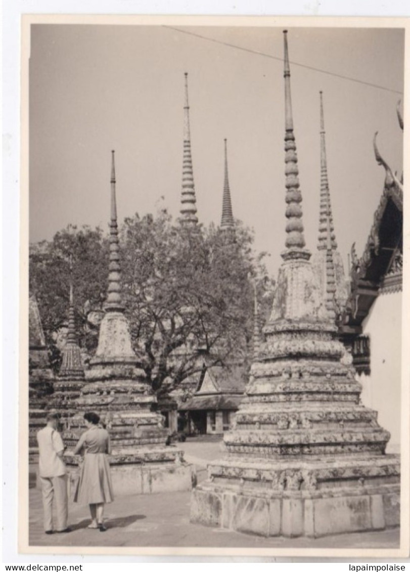 Photo De Particulier INDOCHINE  CAMBODGE  ANGKOR THOM  Art Khmer Palais  Pagode A Identifier    Réf 30330 - Asie