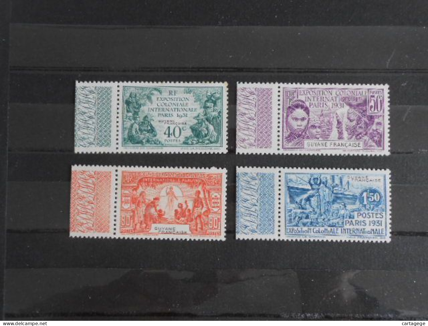 GUYANE YT 133/136 EXPOSITION COLONIALE DE PARIS* - Unused Stamps