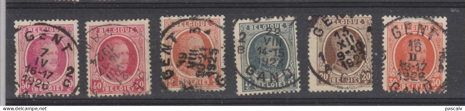 Lot De Houyoux Oblitérations Centrales GENT - GAND - 1922-1927 Houyoux