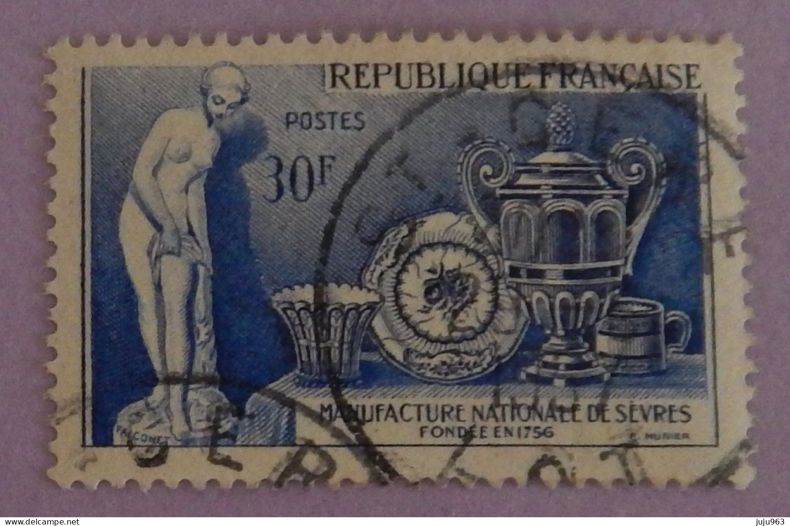 FRANCE YT 1094 CACHET ROND  ANNÉE 1957 - Gebraucht