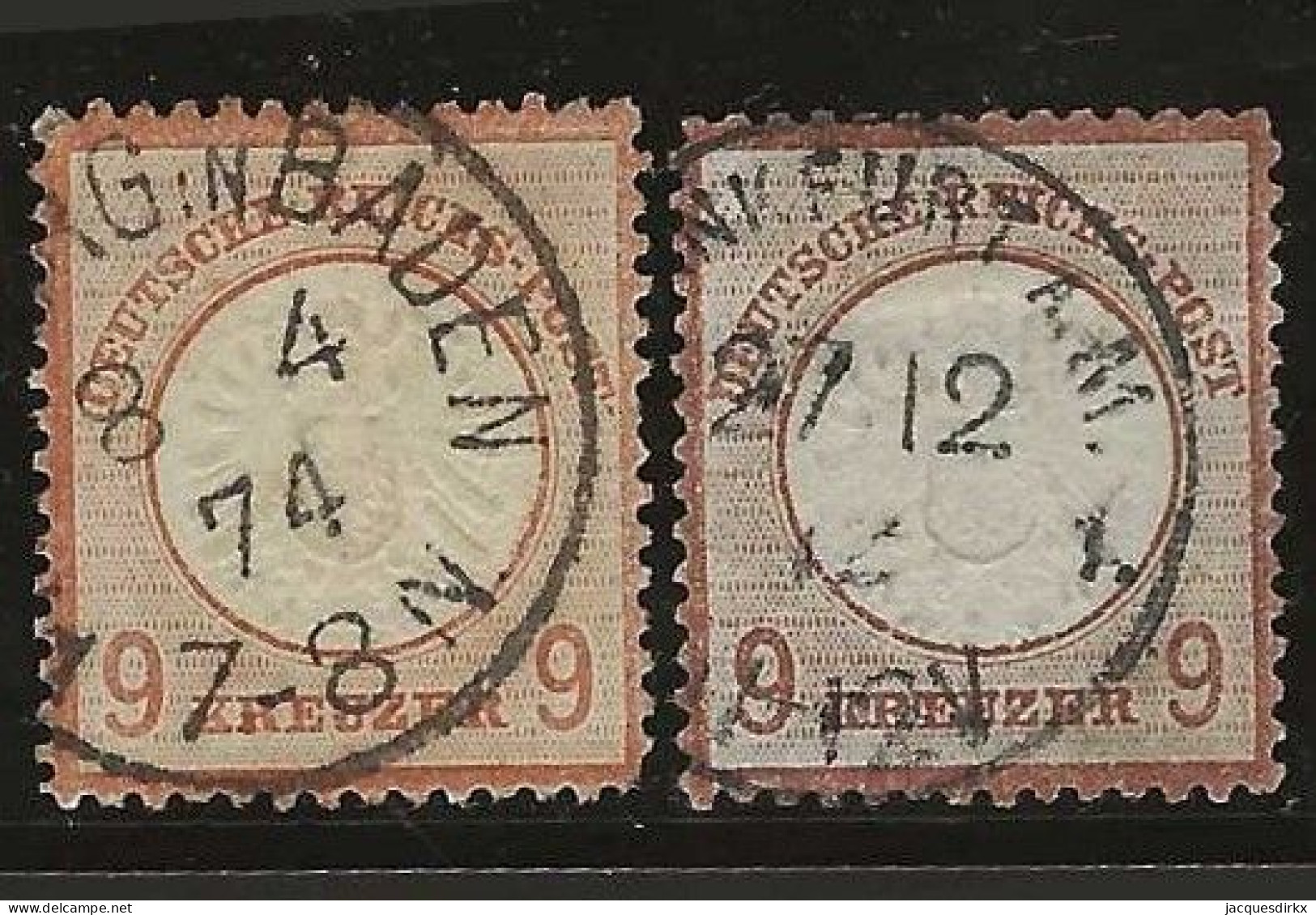 Deutsches Reich   .   Michel    .   27  A/b  (2 Scans)    .    O     .     Gestempelt - Used Stamps