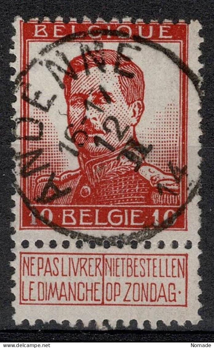 Belgique 1913 COB 123 Belle Oblitération ANDENNE - 1912 Pellens