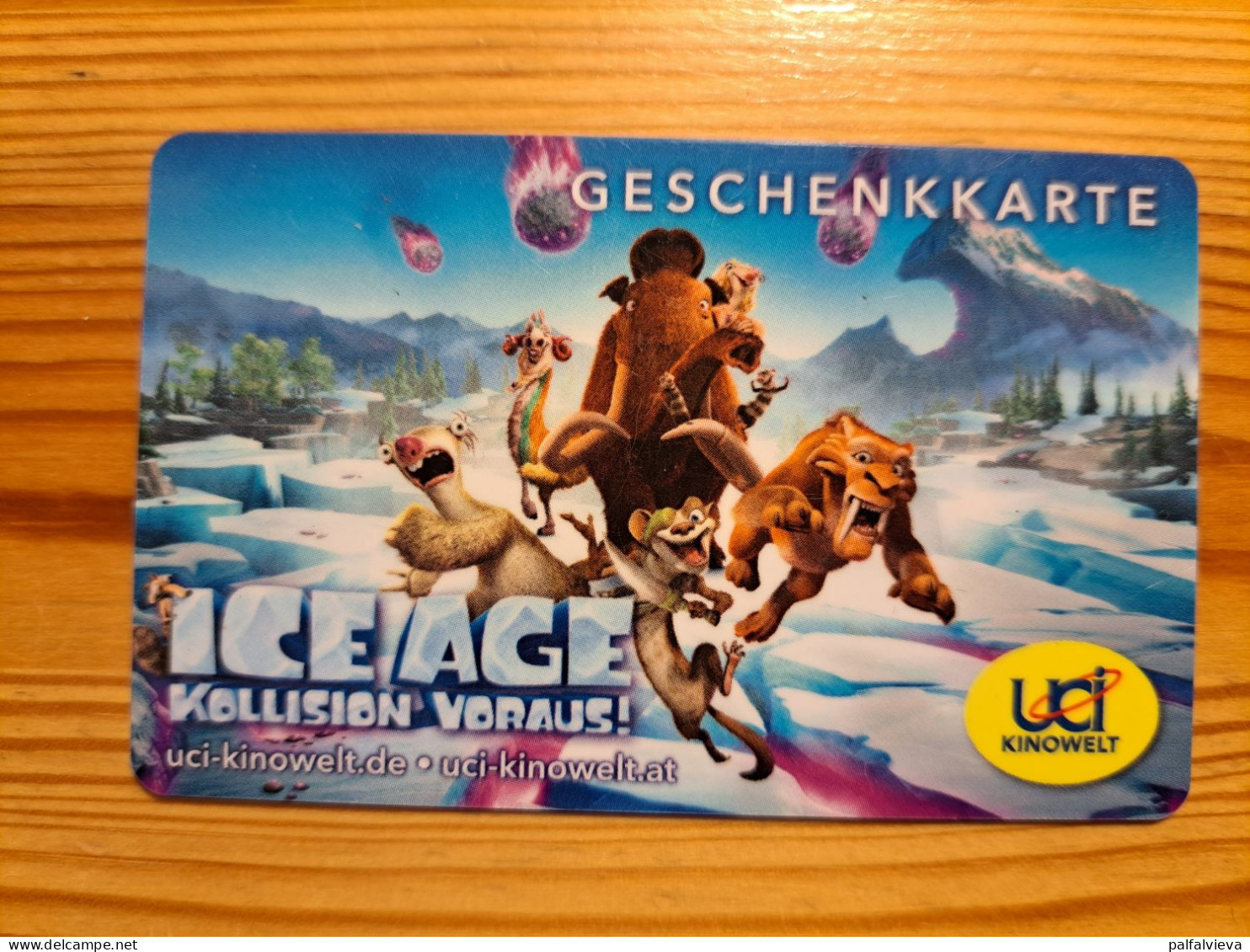 UCI Kinowelt Gift Card Germany - Ice Age - Tarjetas De Regalo