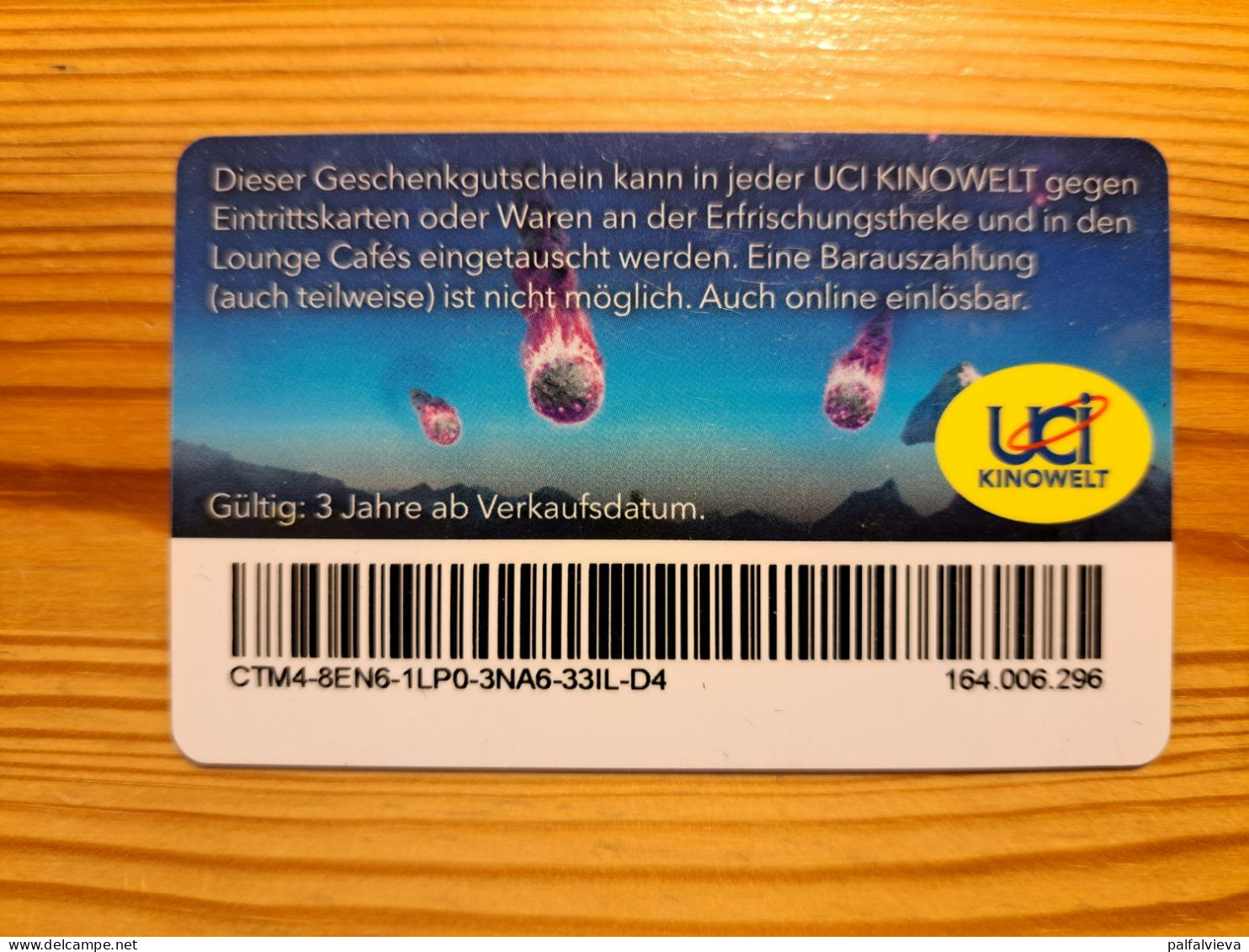 UCI Kinowelt Gift Card Germany - Ice Age - Gift Cards