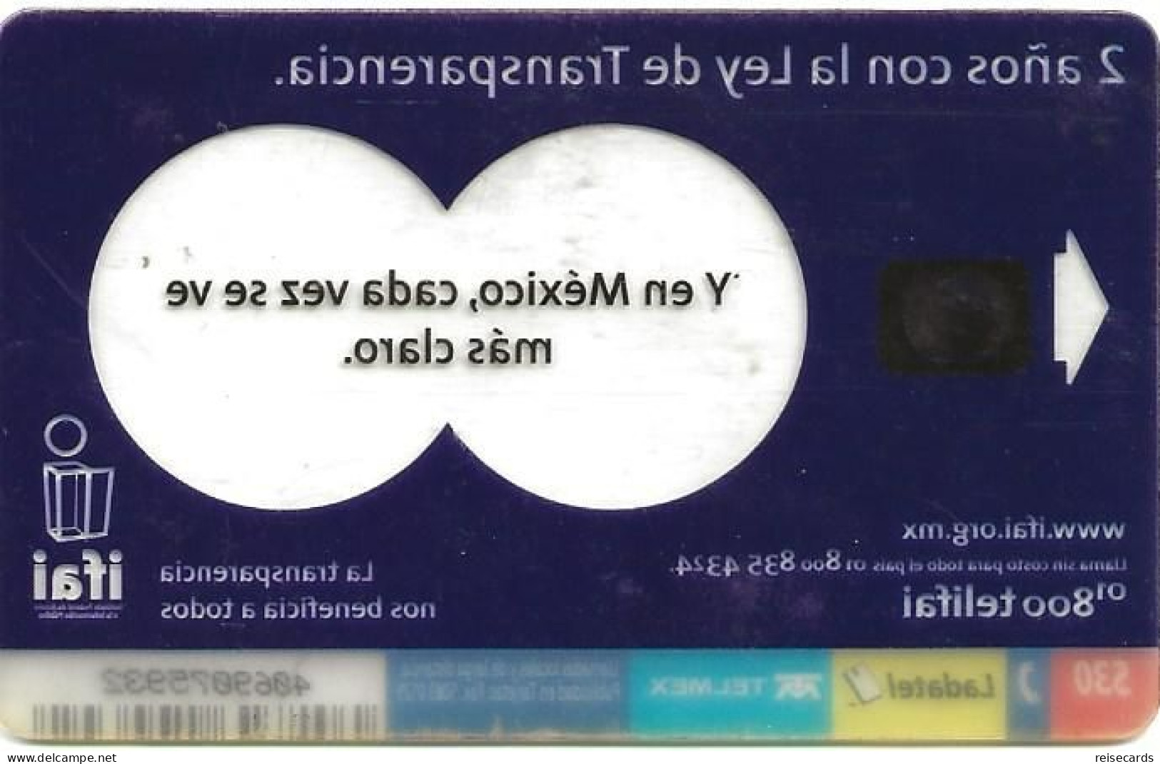 Mexico: Telmex/lLadatel - 2005 2 Años Con La Ley De Transparencia. Transparent - Messico