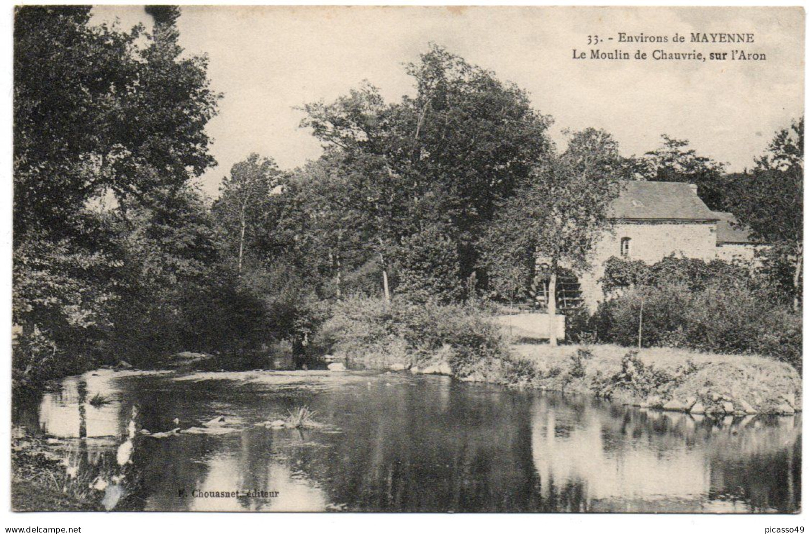 Mayenne , Mayenne , Le Moulin De Chauvrie Sur L'aron. - Mayenne