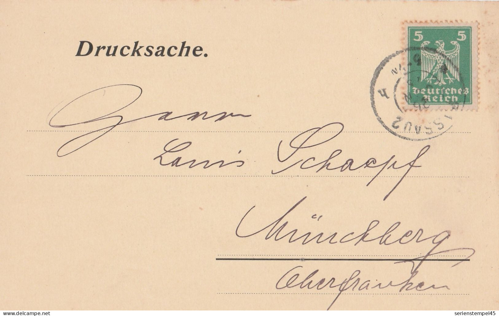 Deutsches Reich Firme Karte Passau 1925 M Bimmeslehner Butterschmalz - Briefe U. Dokumente