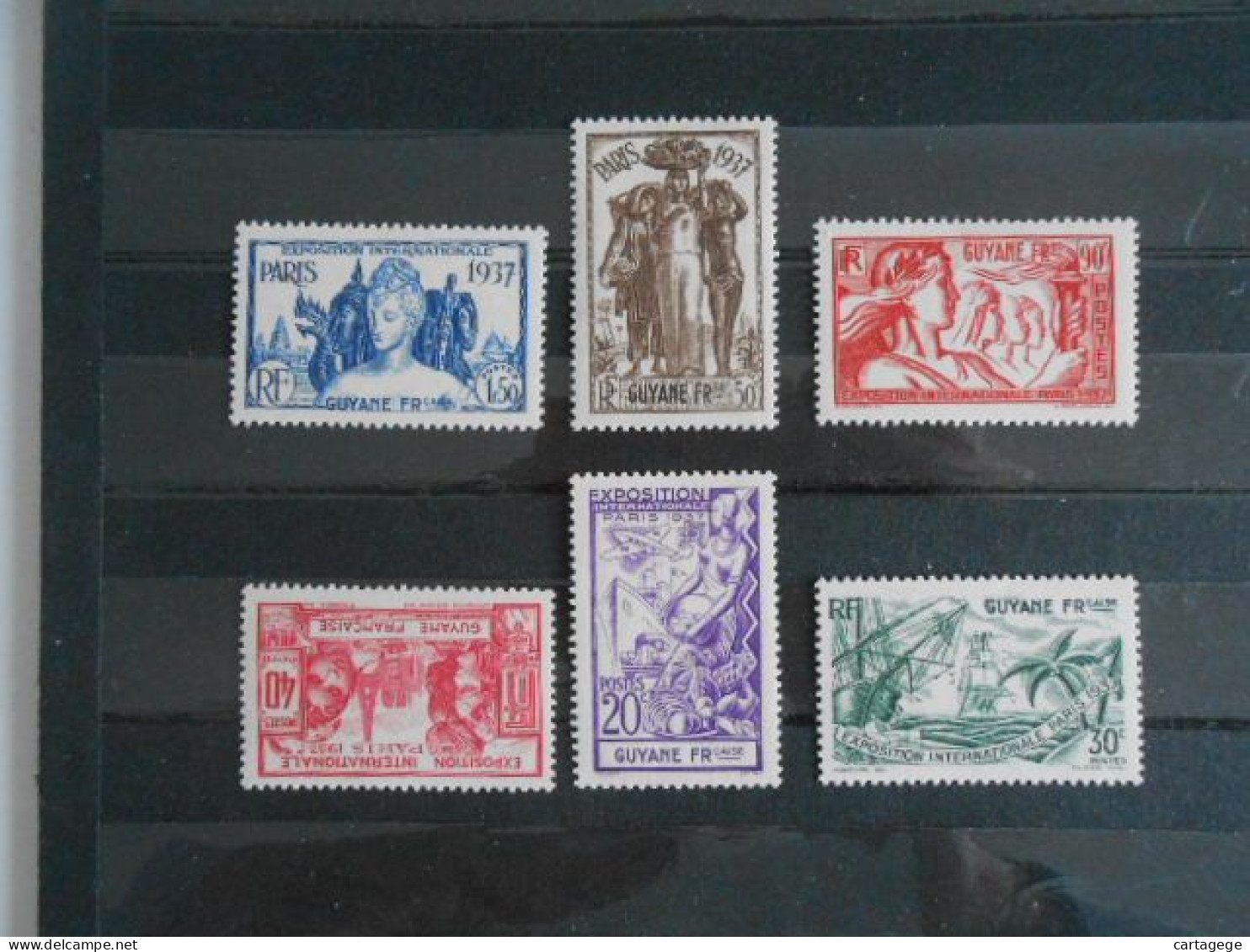 GUYANE YT 143/148 EXPOSITION COLONIALE DE PARIS ** - Unused Stamps