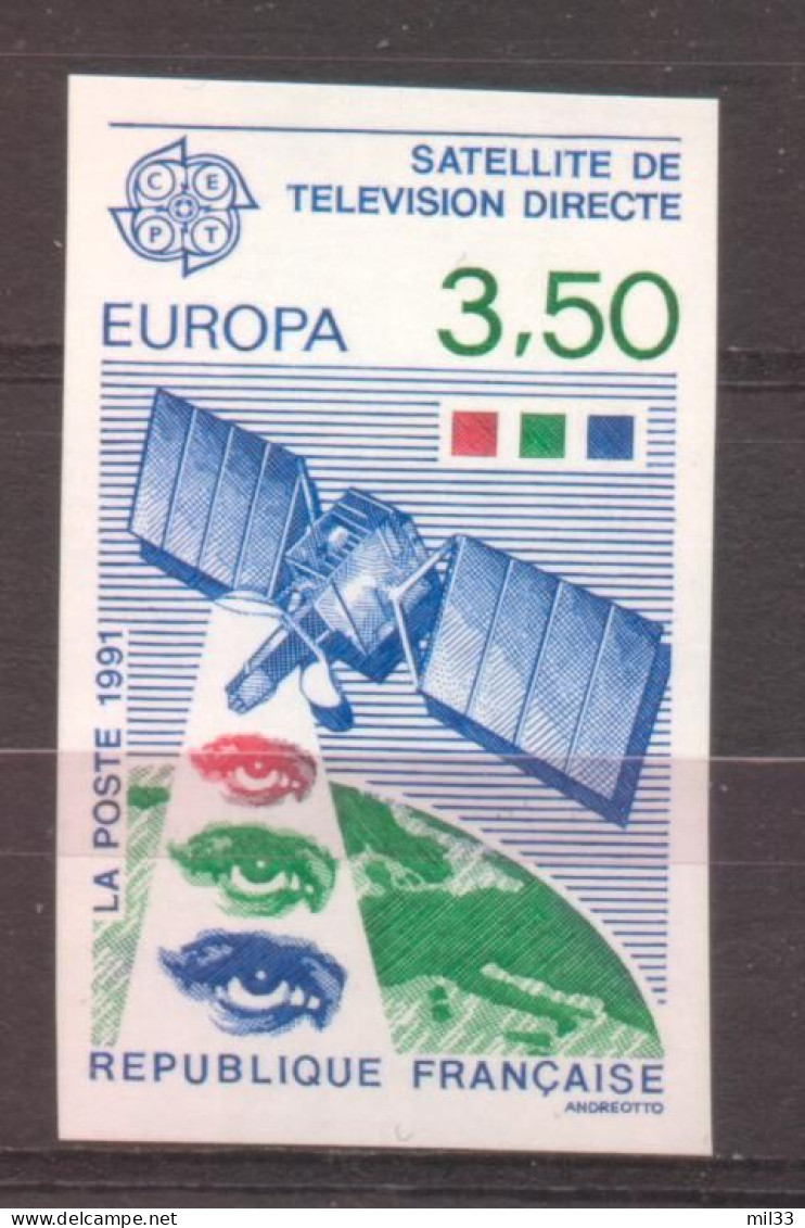 Europa Satellite De Télévision YT 2697 De 1991 Sans Trace De Charnière - Luxusentwürfe
