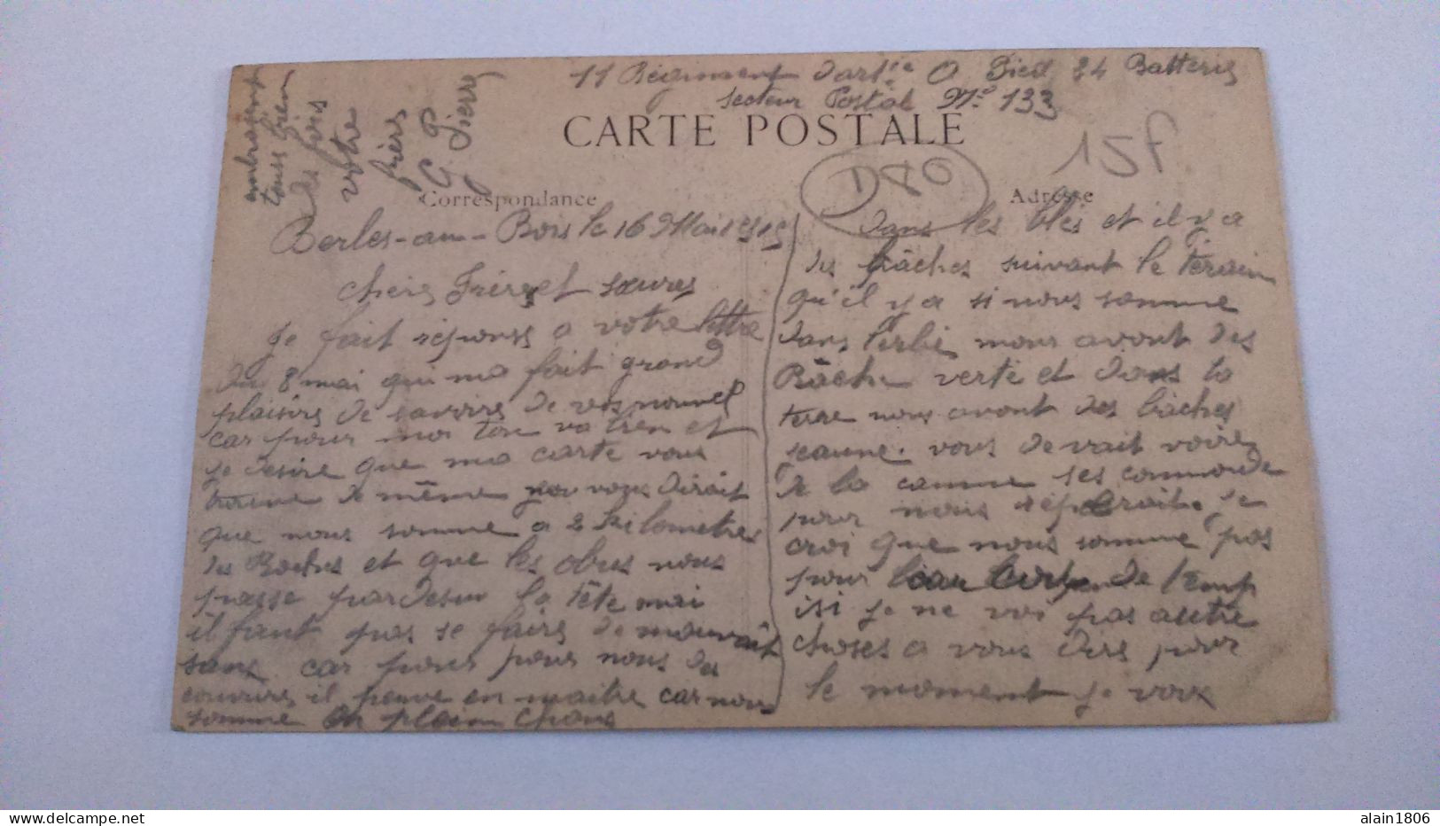 Carte Postale Ancienne ( AA3 ) De Villers Bretonneux - Villers Bretonneux