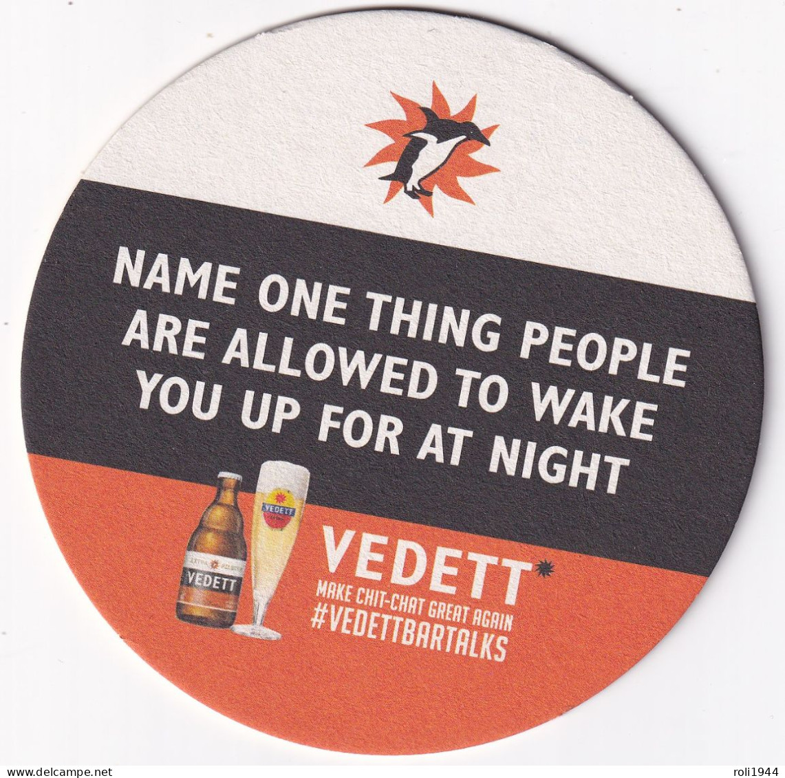 #D299-0146 Viltje Vedett - Bierviltjes
