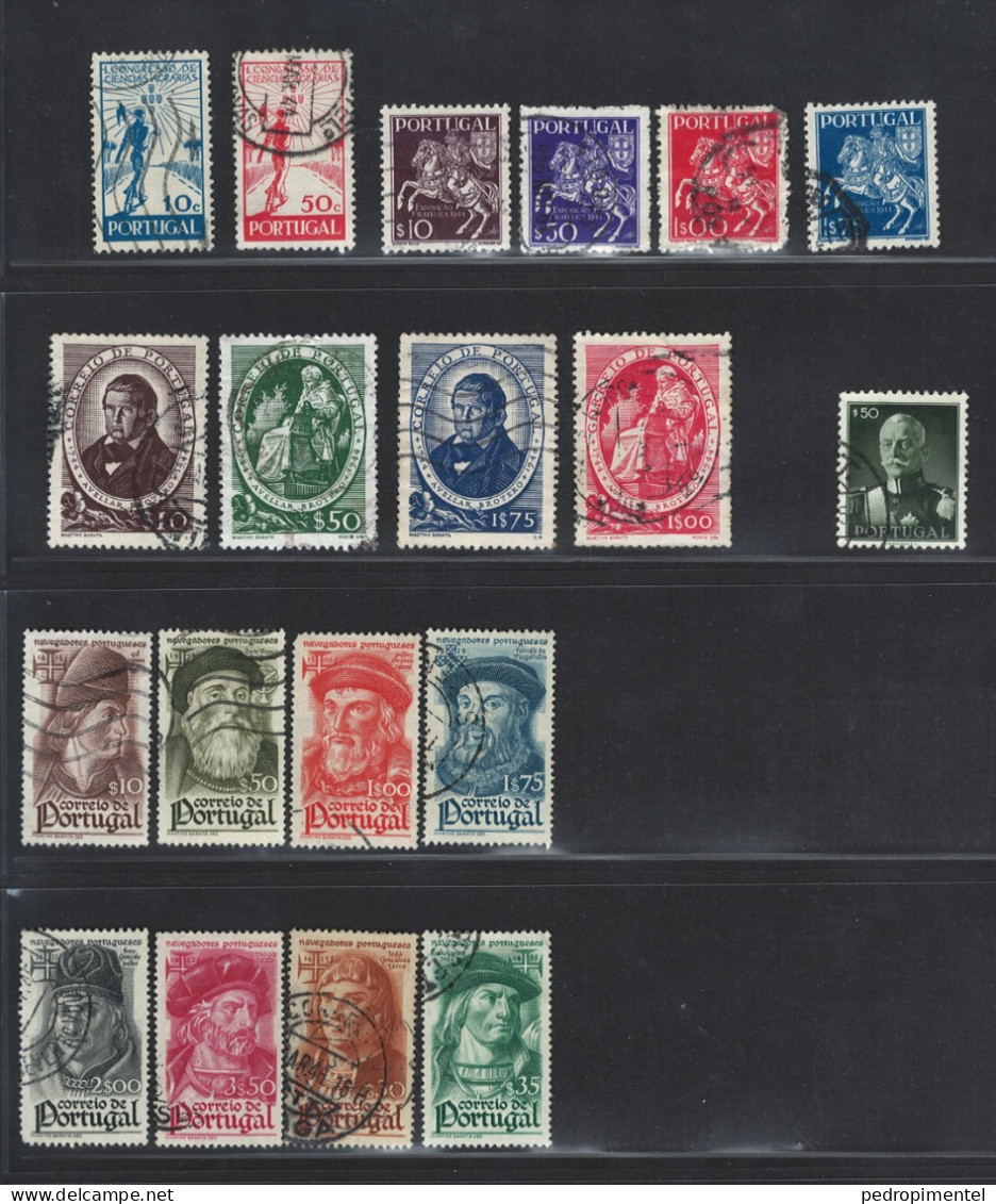 Portugal 60+ Stamp Collection 30s & 40s Condition Used - Oblitérés