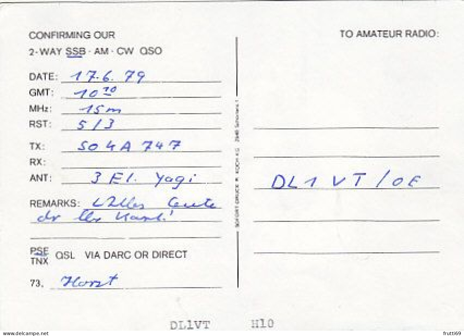 AK 210565 QSL - Germany - Wittmund - Amateurfunk