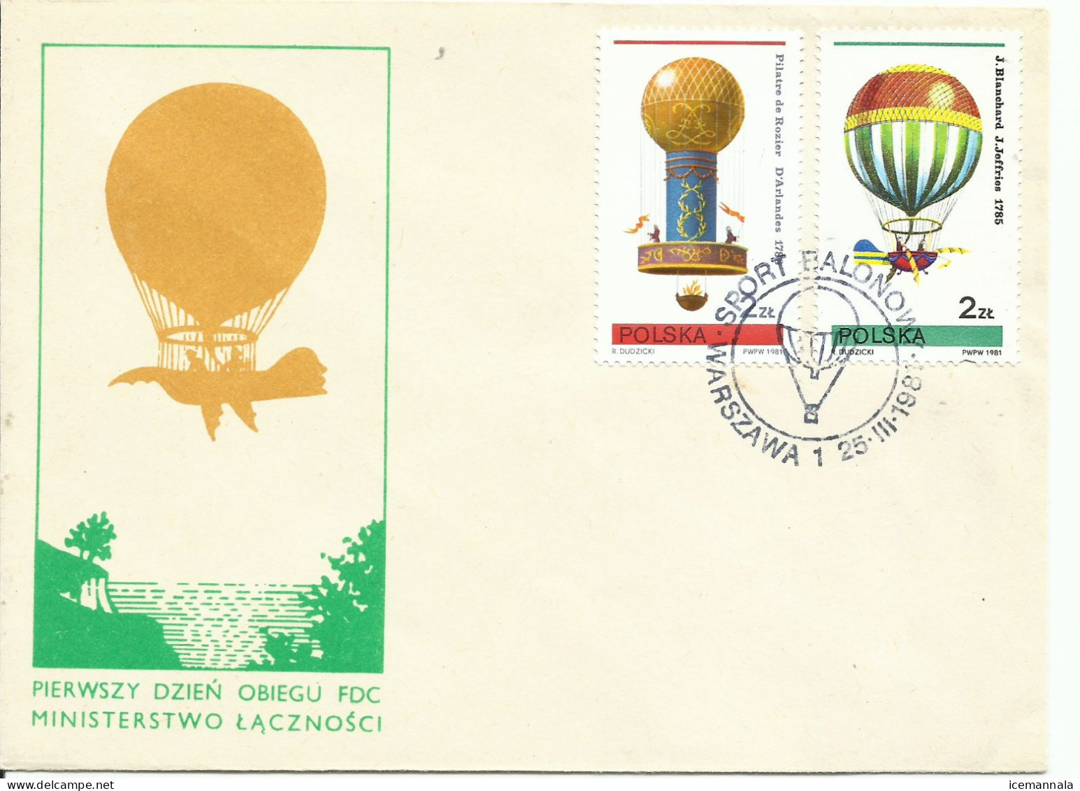 POLONIA,  SOBRES  CONMEMORATIVOS   YVERT  2546/51 - Airships