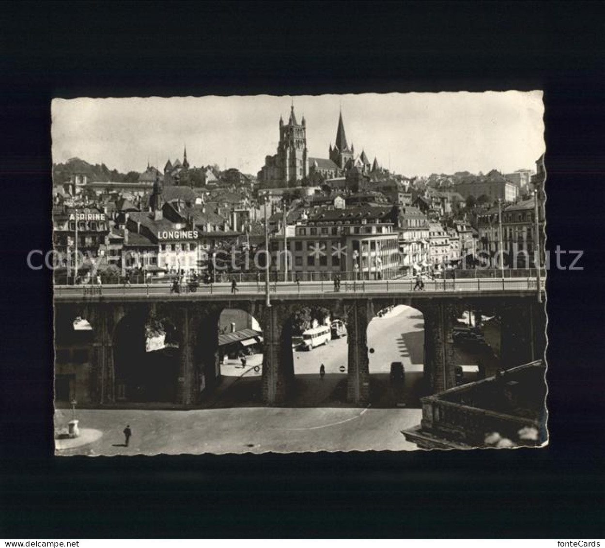 11653921 Lausanne VD Vue Generale Grand Pont Cathedrale Lausanne - Other & Unclassified