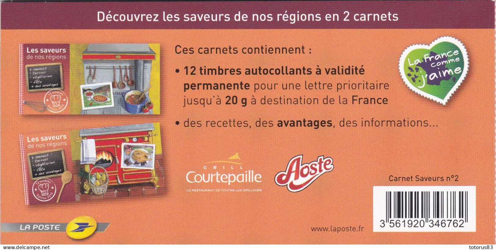 Timbres ** Saveurs Des Régions 2010 Carnet 2 - Autres & Non Classés