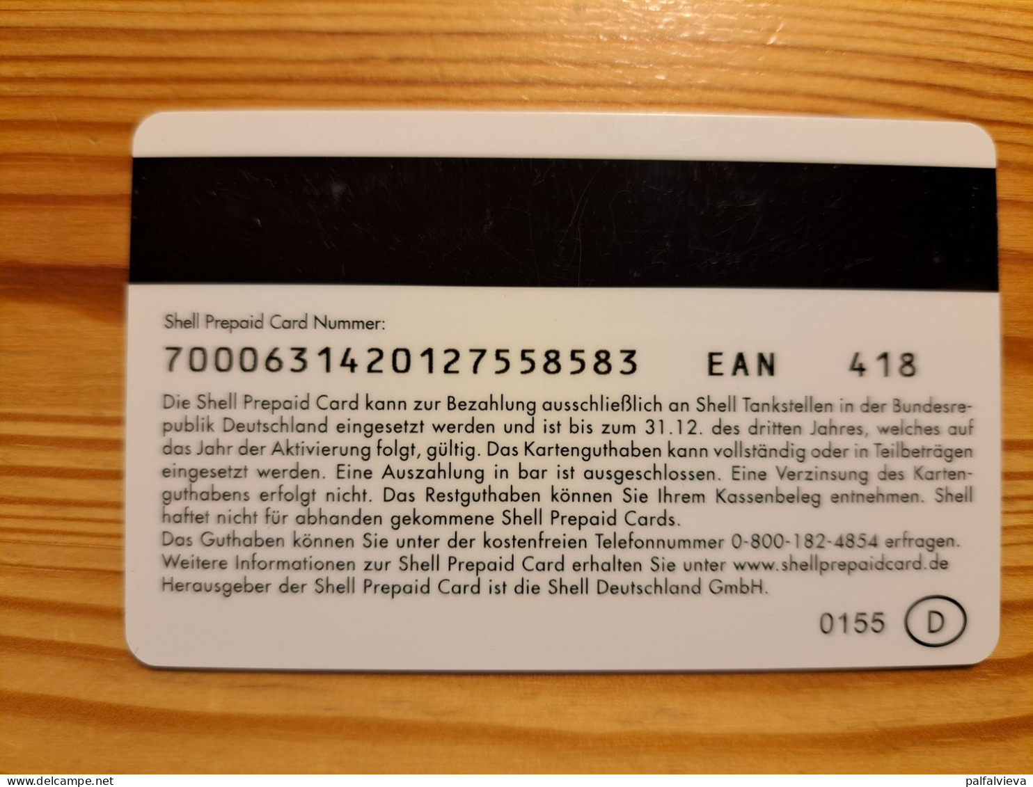 Shell Gift Card Germany - Fishing - Cartes Cadeaux
