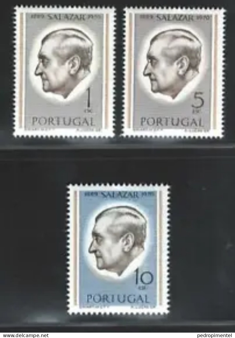 Portugal Stamps 1971 "Salazar" Condition MNH #1106/1107+1108a (12 Perf) - Unused Stamps