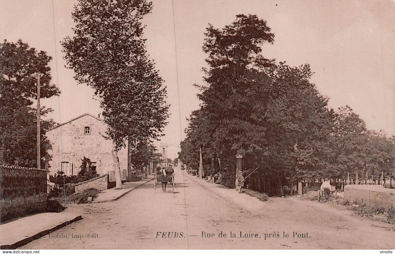 P-24-Mi-Is-995 : FEURS. RUE DE LA LOIRE - Feurs