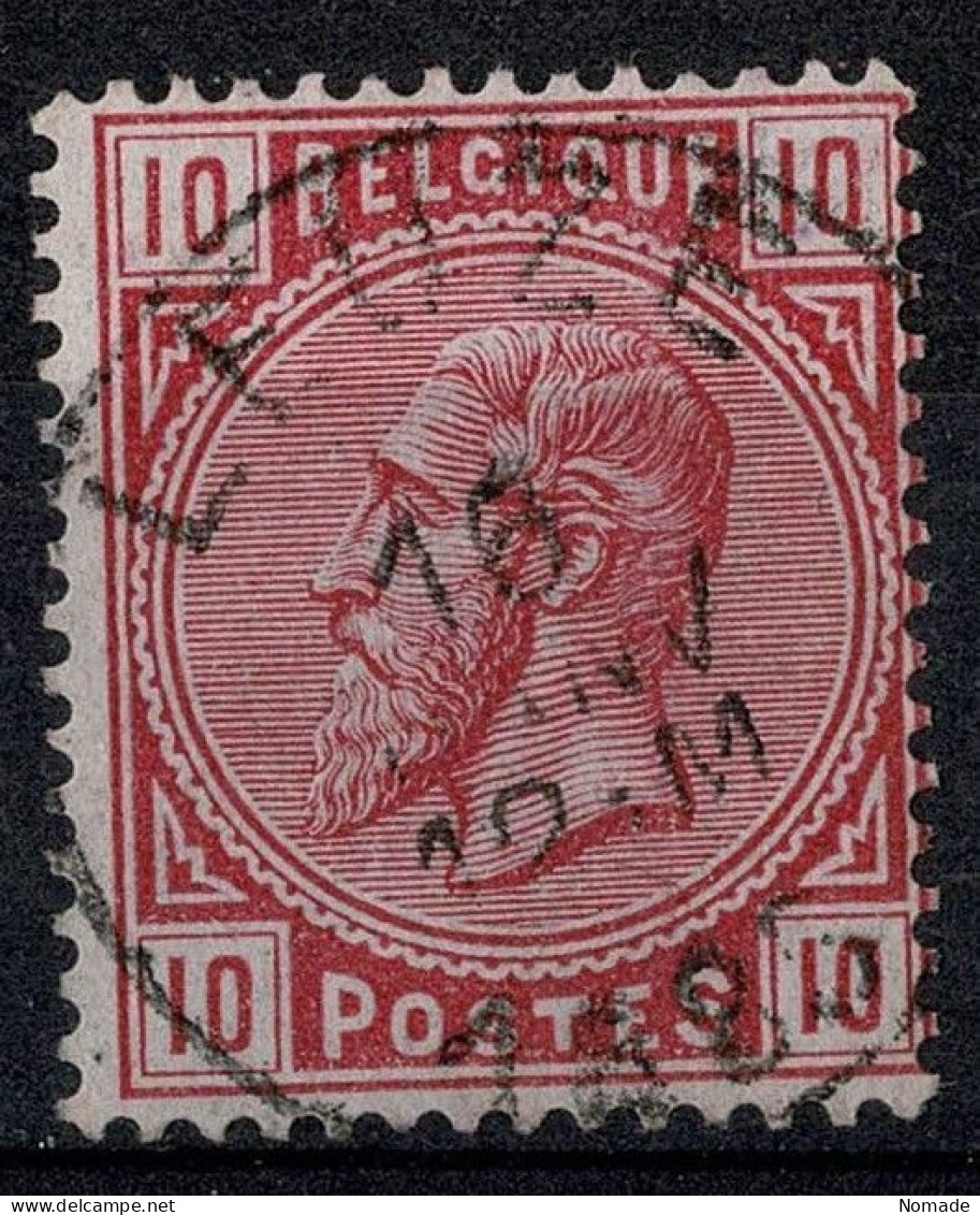 Belgique 1883 COB 38 Belle Oblitération LEUZE - 1883 Léopold II