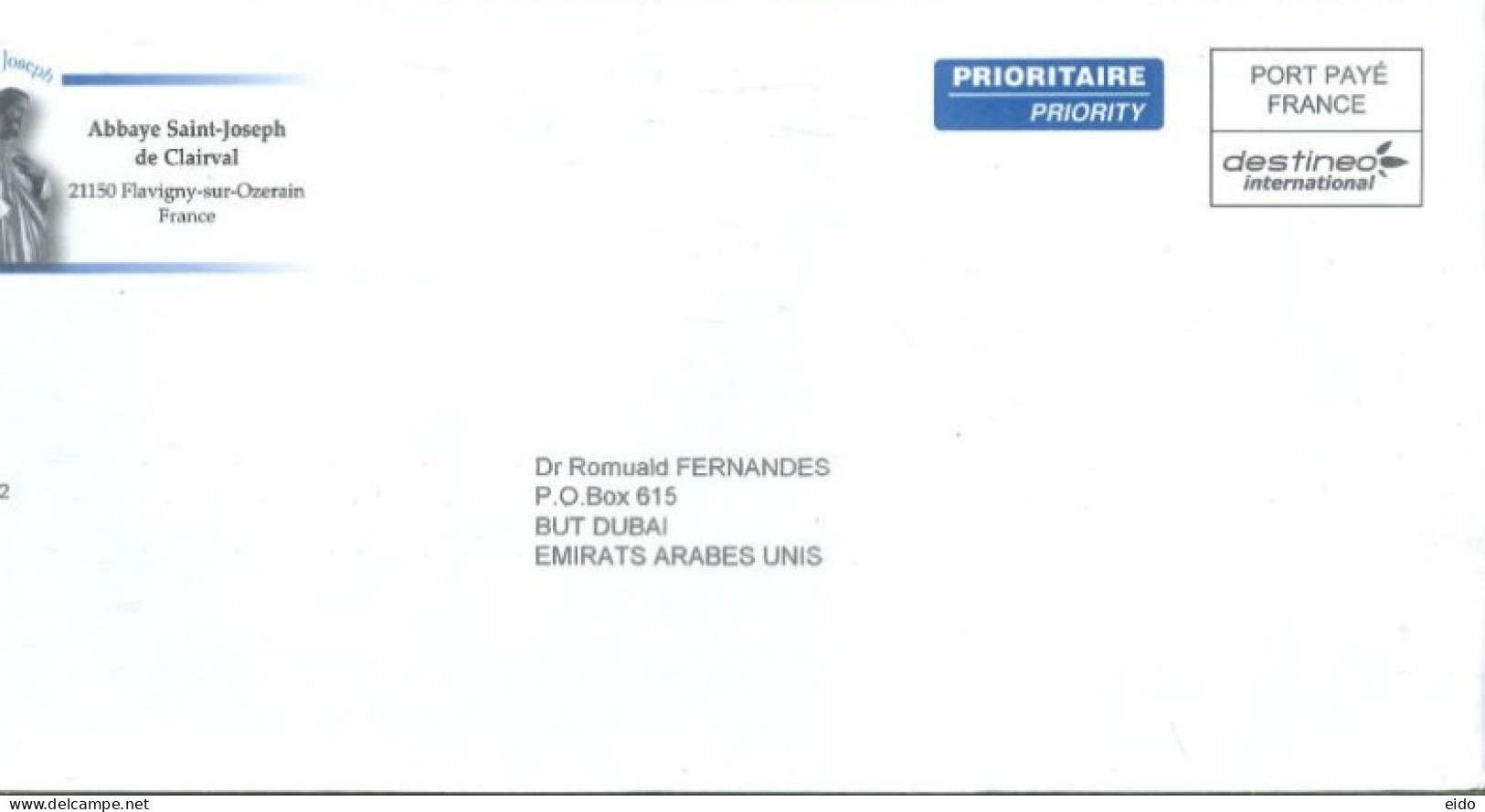 FRANCE - 2023 - POSTAL PRIORITY FRANKING MACHINE COVER, TO DUBAI . - 2023-... Marianne De L’avenir