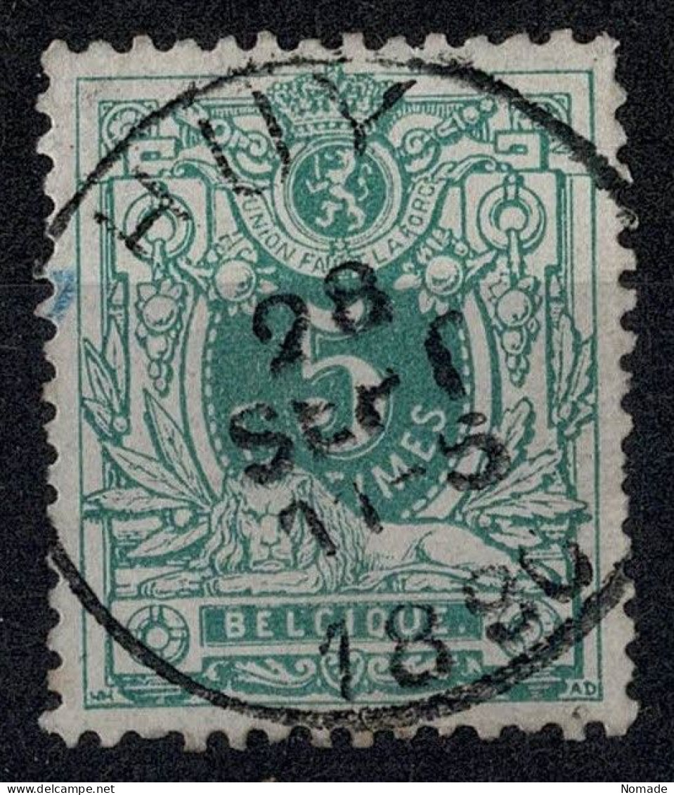 Belgique 1884 COB 45 Belle Oblitération HUY - 1869-1888 León Acostado