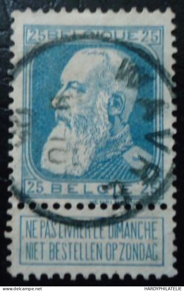 BELGIQUE N°76 Oblitéré - 1905 Thick Beard