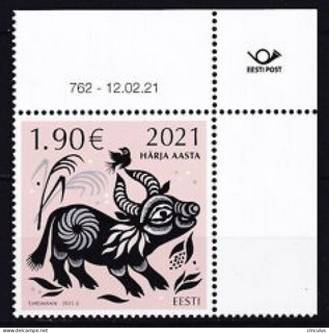 2021. Estonia. Chinese New Year 2021 - Year Of The Ox. MNH. Mi. Nr. 1005 - Estland