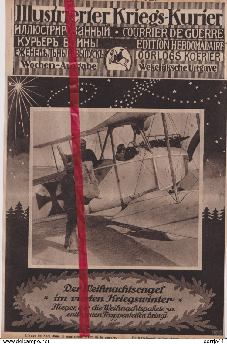 Oorlog Guerre 14/18 - Der Weihnachtsengel, Kerst - Orig. Knipsel Coupure Tijdschrift Magazine - 1917 - Non Classés