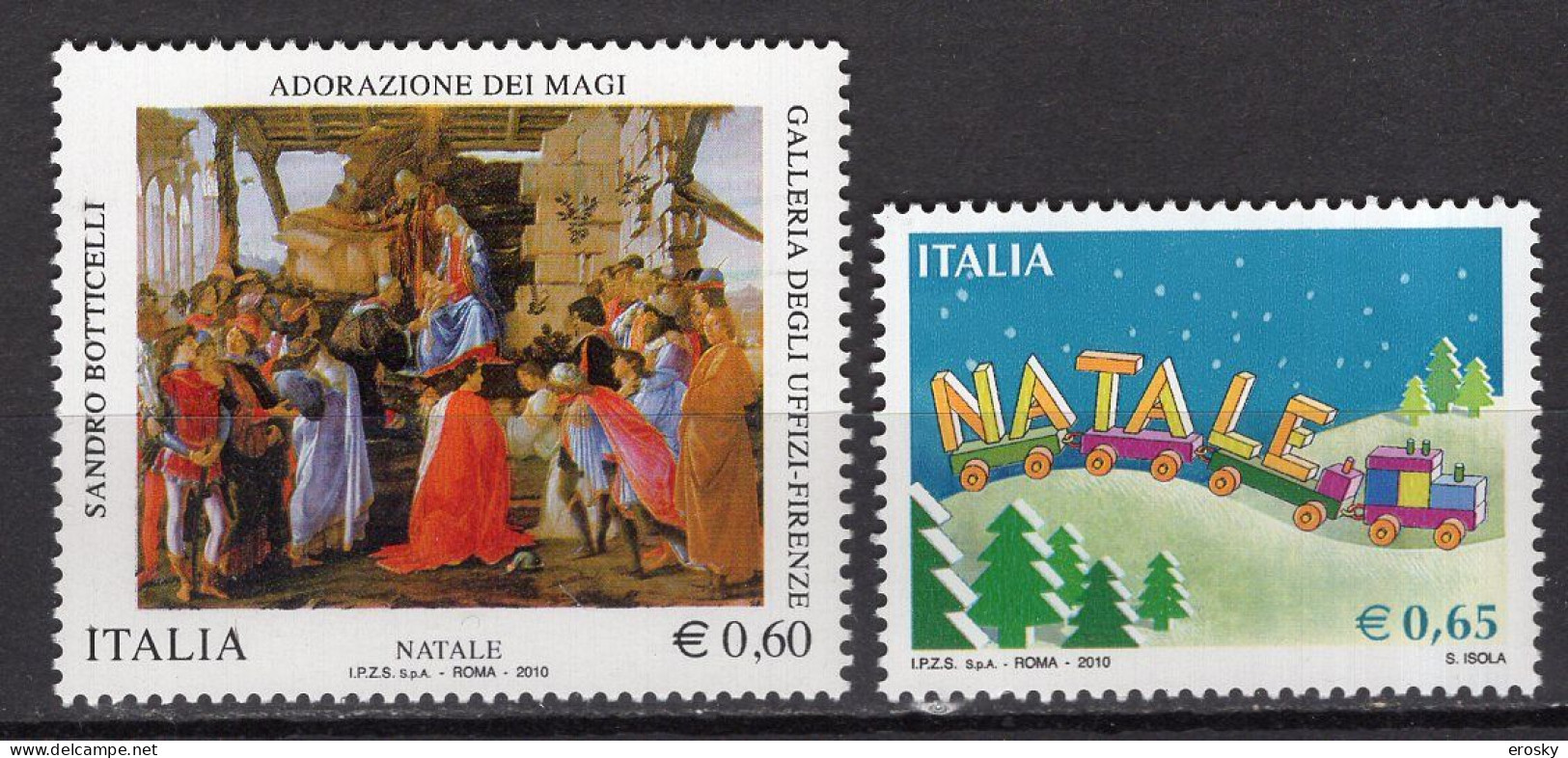 Y2057 - ITALIA ITALIE Unificato N°3260/61 ** NOEL - 2001-10:  Nuovi