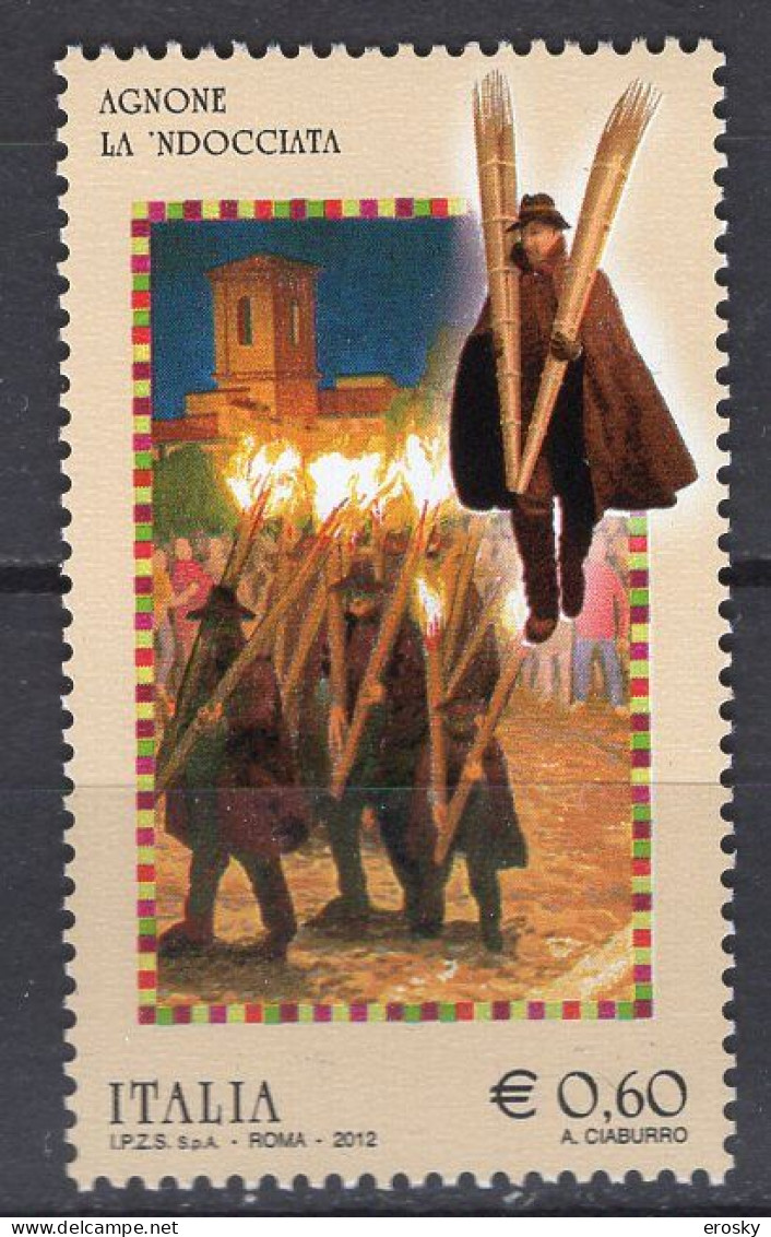 Y2146 - ITALIA ITALIE Unificato N°3427 ** FOLKLORE - 2011-20: Mint/hinged