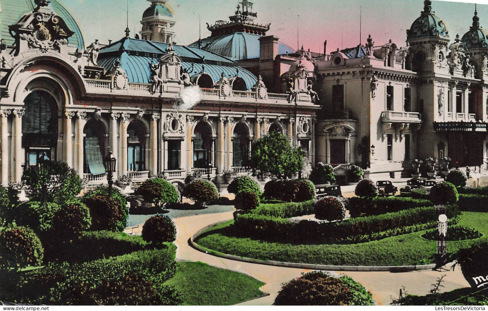 MONACO - Monte Carlo - Vue Sur Les Jardins Et Le Casino - Colorisé - Carte Postale Ancienne - Monte-Carlo