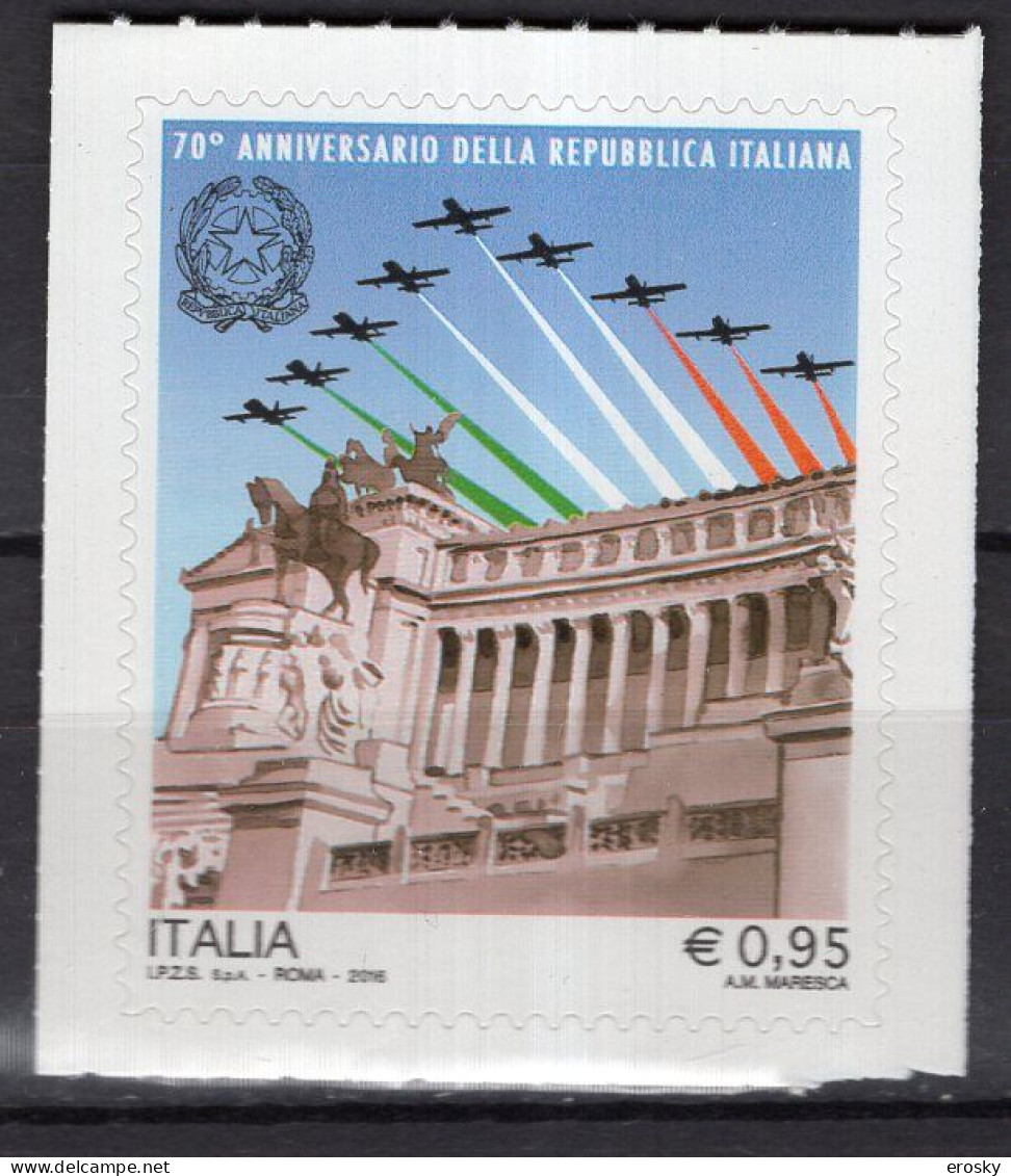 Y2350 - ITALIA ITALIE Unificato N°3758 ** AVIATION - 2011-20: Mint/hinged