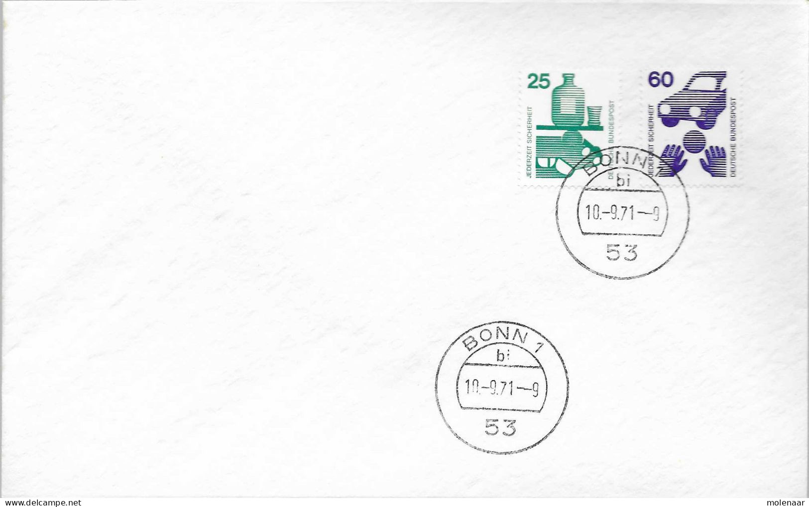 Postzegels > Europa > Duitsland > West-Duitsland > 1e Dag FDC (brieven) Met 697a En 701a (17223) - 1971-1980