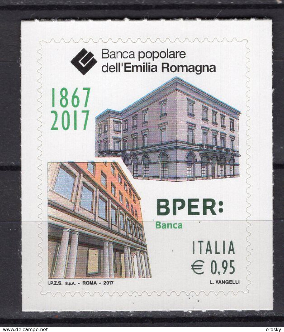 Y2416 - ITALIA ITALIE Unificato N°3830 ** - 2011-20: Mint/hinged