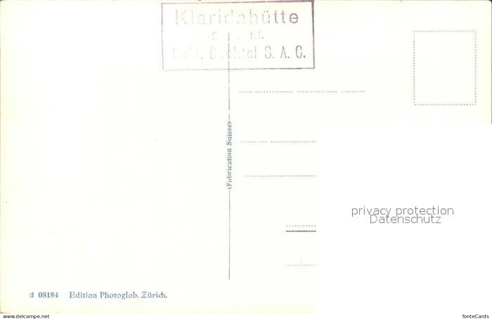 11653302 Glarus GL Gemsfayrenstock Klaridahuette Glarus - Autres & Non Classés