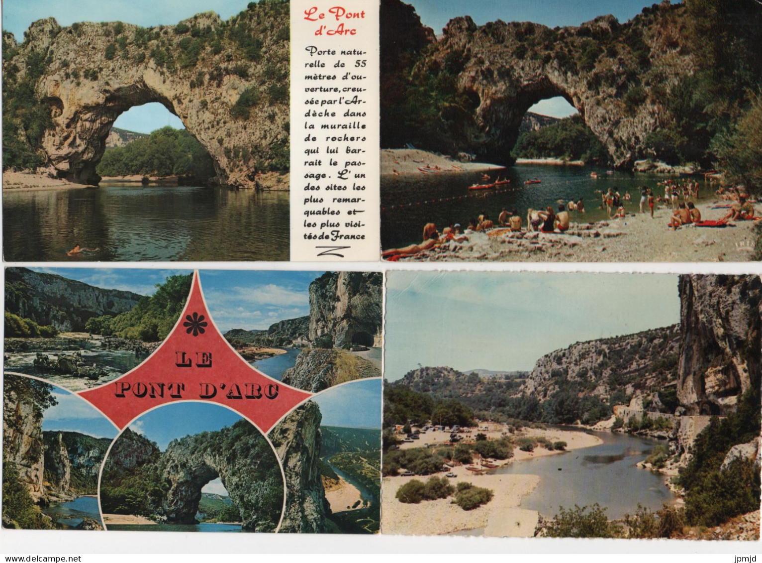 07 - GORGES DE L'ARDÈCHE - VALLON PONT D'ARC - Lot De 19 Cartes Postales - (R011) - Vallon Pont D'Arc