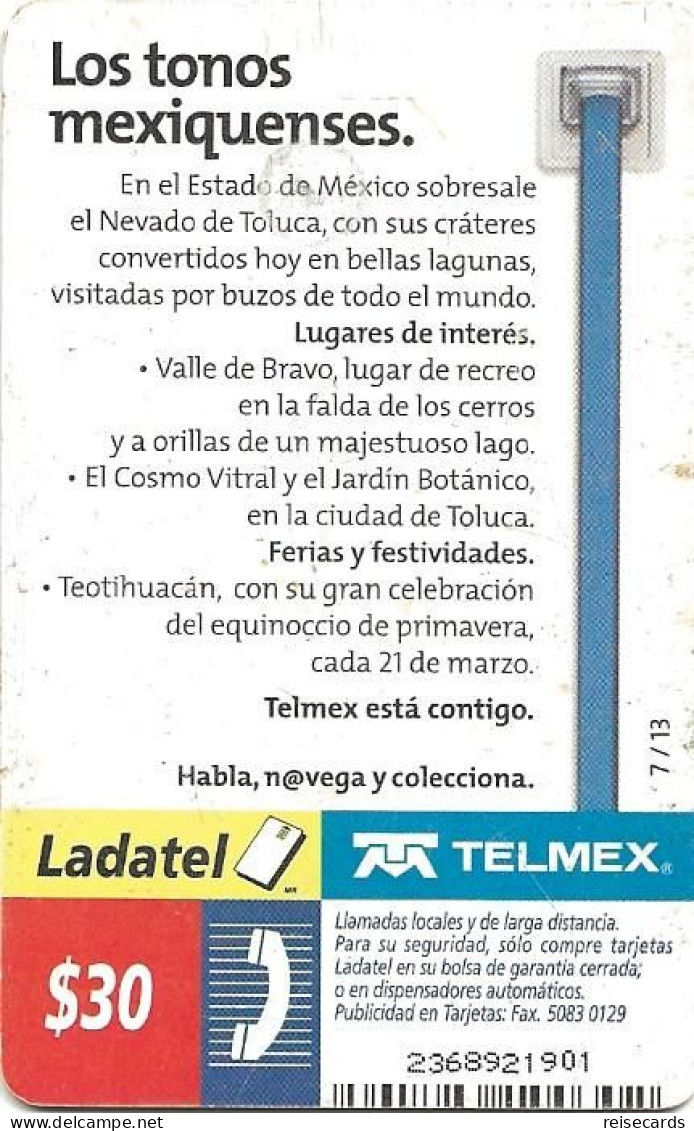 Mexico: Telmex/lLadatel - 2003 Los Tonos Mexiquenses, Valle De Bravo - Mexique