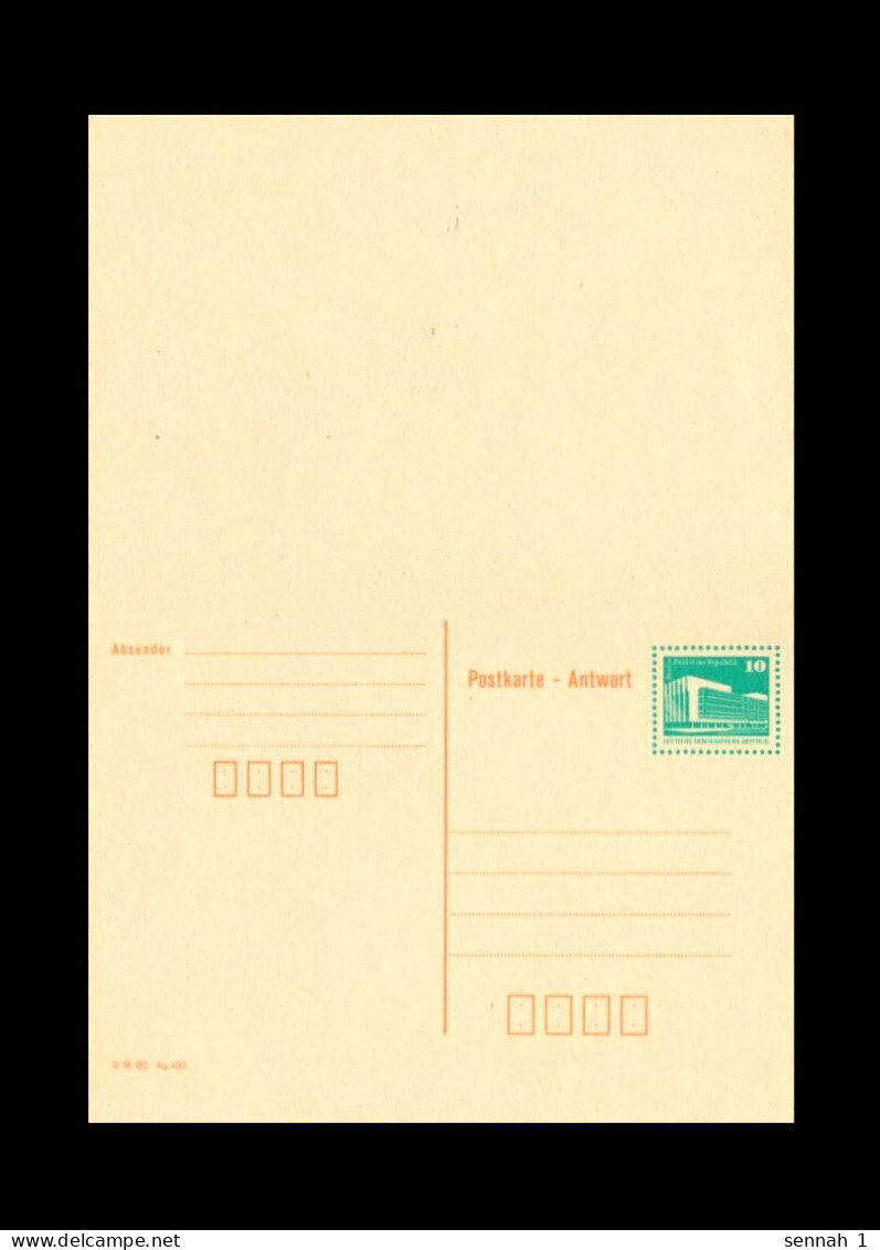 DDR / East-Germany: Postkarte Mit Antwort 'Palast Der Republik' / Postal Stationery With Replay Card, 1990, Mi. P90 Oo - Postkarten - Ungebraucht