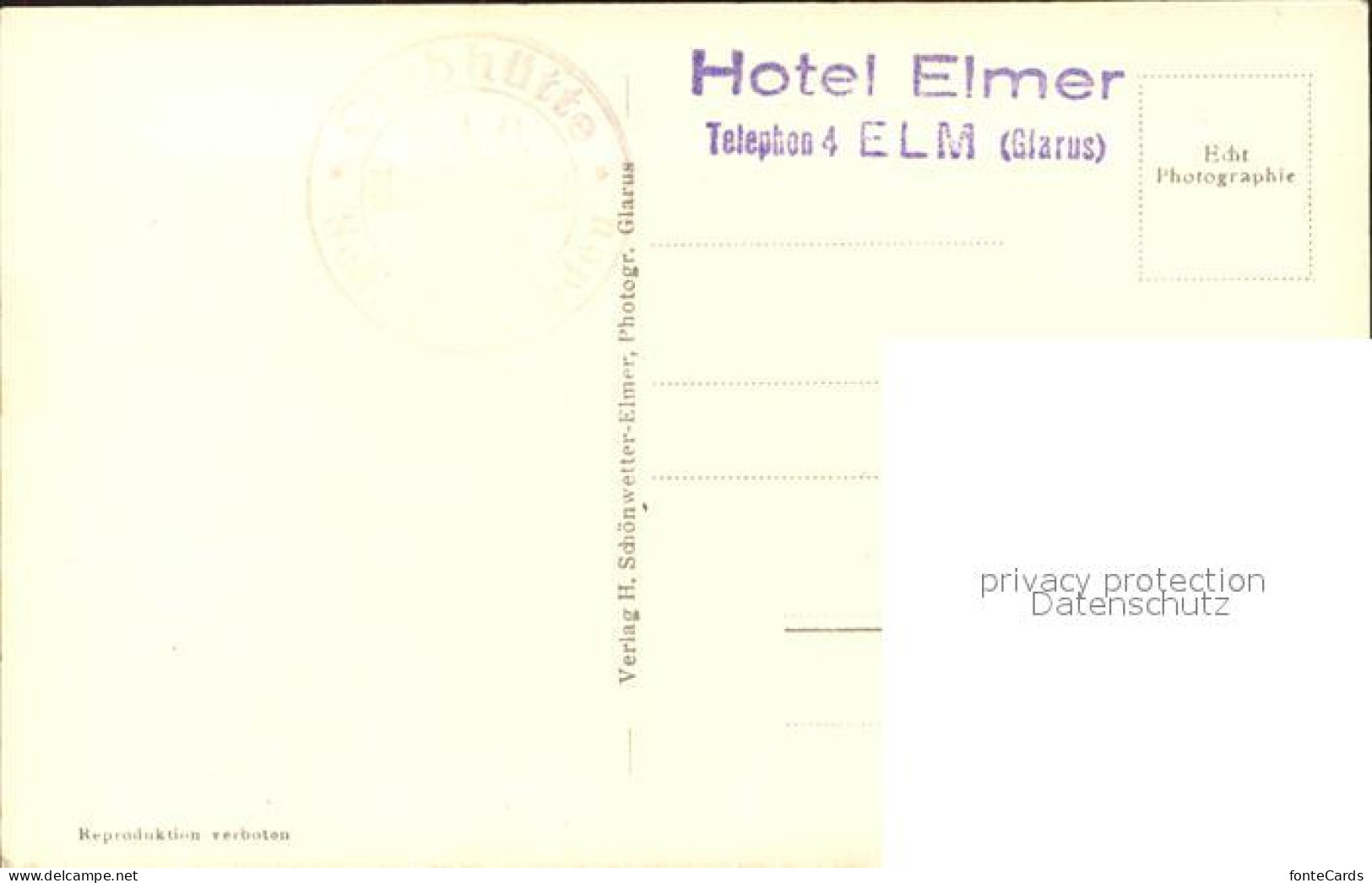 11653205 Elm GL Hotel Elmer Tschingelhoerner Mit Martinsloch Elm - Other & Unclassified
