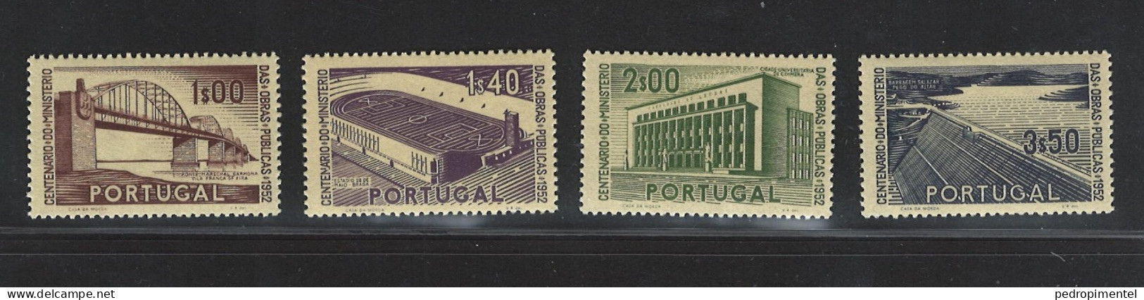 Portugal Stamps 1952 "Public Works" Condition MNH #755-758 - Unused Stamps