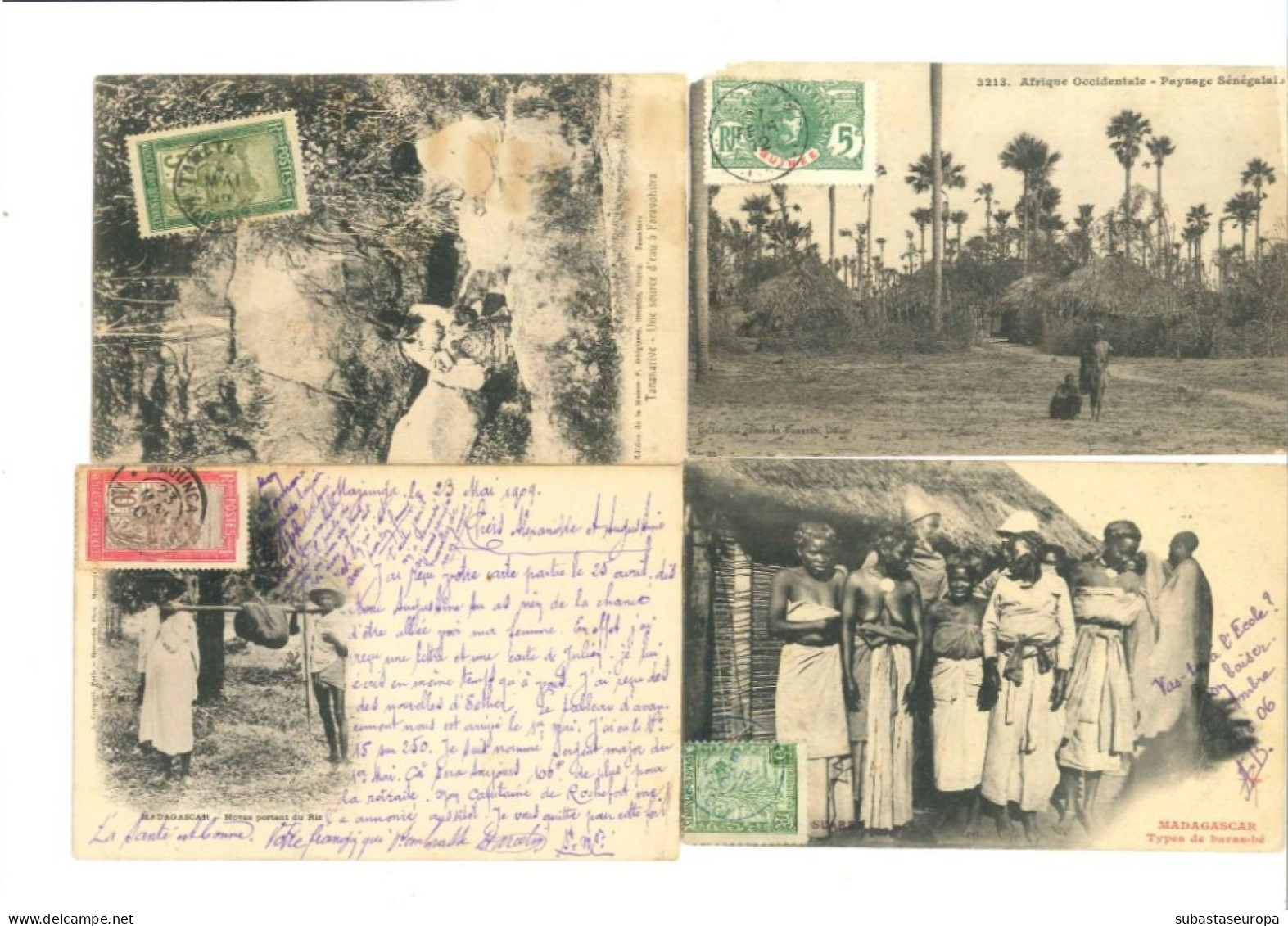 Lot de 24 cartes postales d'époque coloniale. Entre les années 1904 et 1939. Très jolies.