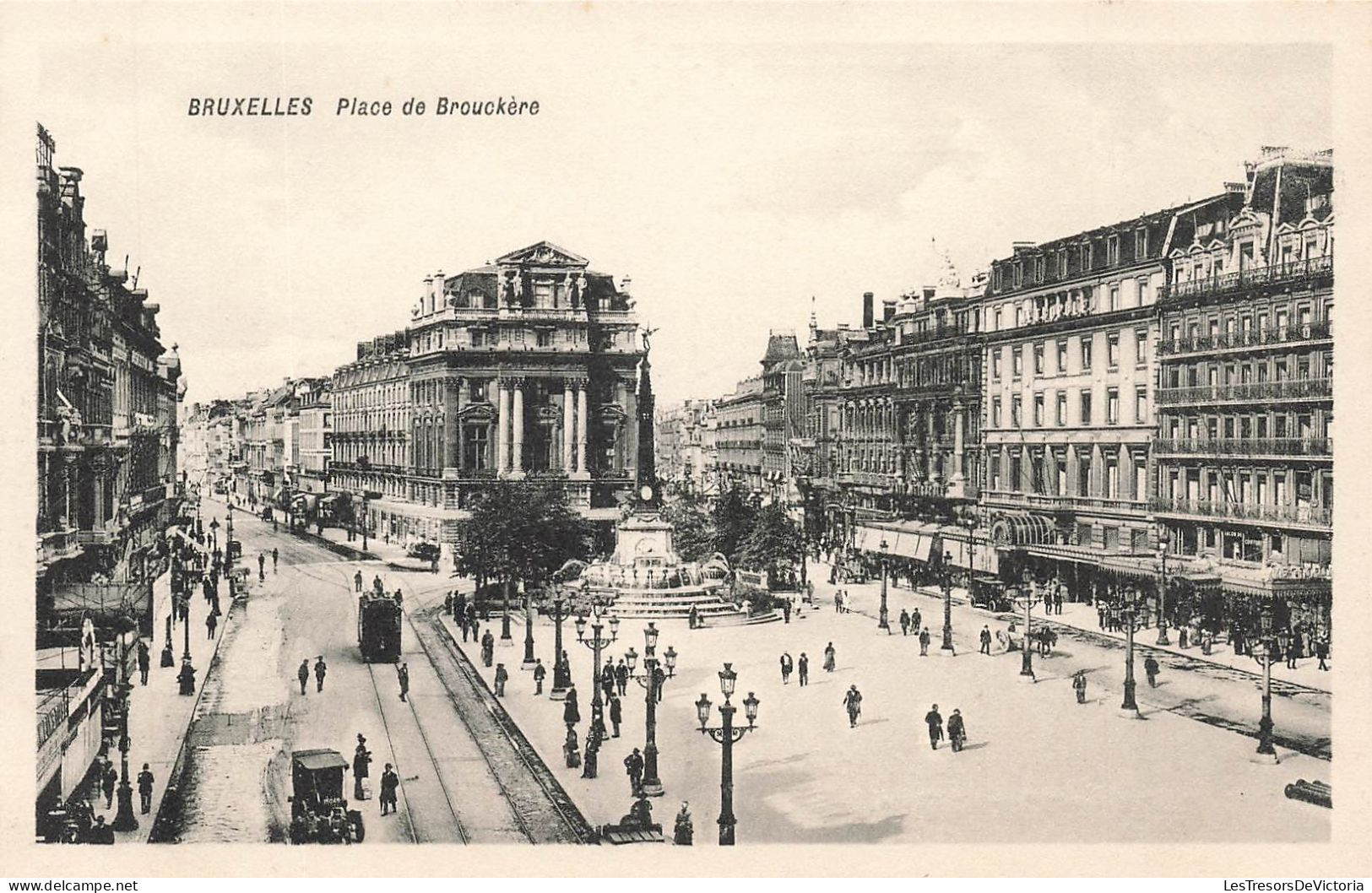 BELGIQUE - Bruxelles - Place De Brouckère - Carte Postale Ancienne - Marktpleinen, Pleinen