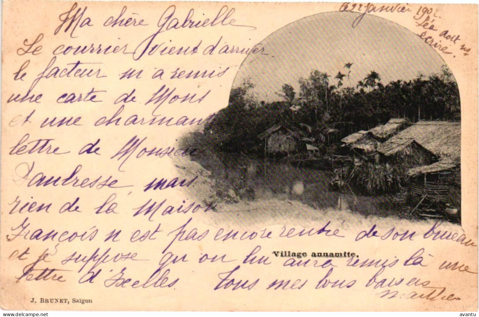 VIETNAM / INDO CHINA / VILLAGE  1902 - Viêt-Nam